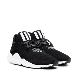 黑武士透气男鞋2018潮鞋休闲运动鞋跑步鞋忍者鞋y3山本耀司0人付款