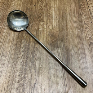 不锈钢炒勺家用防烫长柄厨师专用汤勺炒菜勺勺子一体成型商用手勺