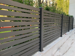 无锡常州铝艺围栏厂家别墅新式护栏焊接铝合金对开门庭院围栏围墙
