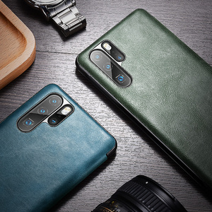 适用于华为p30pro手机壳限量版p30真皮保护套p20智能翻盖p20pro保时捷