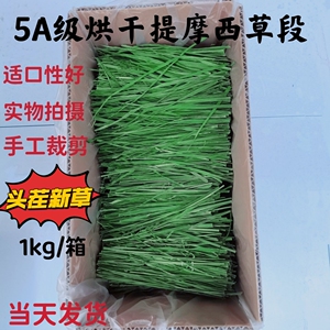 2023头茬烘干5A提摩西草段兔子龙猫荷兰猪干草北提草饲料毛重1kg