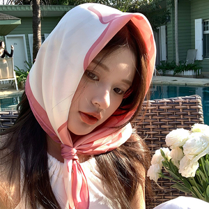 丝巾女包头
