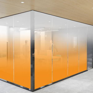 彩色磨砂渐变膜定制圆点单向双向渐变色玻璃贴膜