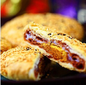 现货可发台湾糕饼宜兰奕顺轩芝麻招牌状元q饼 切达乳酪特产伴手礼