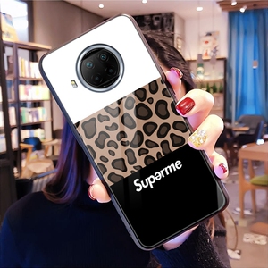 红米note9pro手机壳玻璃5g豹纹redminote9por保护套小米n9女ins风