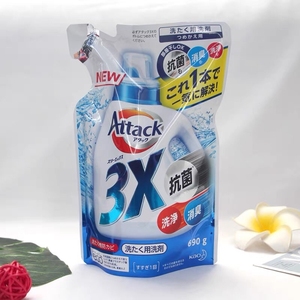 日本花王3X酵素抗菌洗衣液清洁浓缩高活性高渗透除臭洗净去污690g