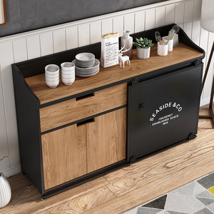 000人付款淘宝loft复古铁艺餐边柜备餐柜酒柜茶水柜酒店饭店餐厅碗筷