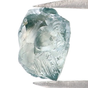 宝石gu 1.72克拉 天然钻石 蓝钻 蓝色 金刚石原石未切割 裸石d085