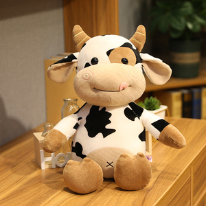 奶牛2020牛年吉祥物哈比小牛公仔毛绒玩具布娃娃玩偶年会活动礼品