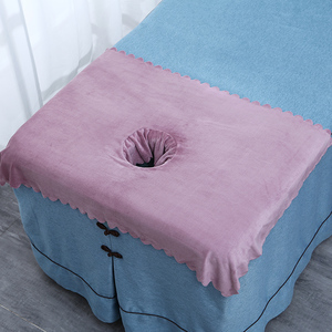 美容院床洞按摩洞巾趴巾皮肤管理专用垫脸巾推拿按摩床头开洞毛巾