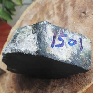 天然珠宝奇石青海祁连墨玉蛇纹石质地原石毛料做牌子摆件印章玉石