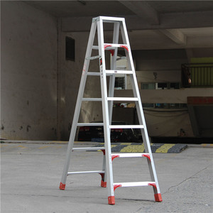 华峰梯具包邮加厚铝合金家用梯子双侧梯楼梯工程梯马梯合梯人字梯