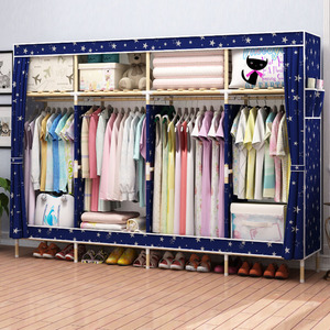 折叠布衣柜双人