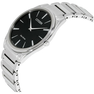 正品代购citizen 西铁城手表简约蓝宝石光动能超薄指针式男腕表