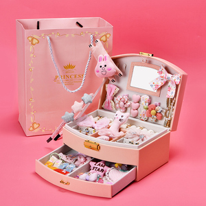 岁小女孩头饰套装礼盒女童高端生日礼物儿童发饰组合发卡六一1人付款