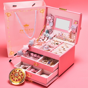 儿童六一礼物送幼儿园创意礼品女孩生日礼物头饰套装公主6岁宝盒7