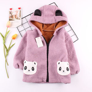 儿童宝宝棉袄罩衣女童秋冬长袖外罩褂带帽正穿保暖护衣厚外套可爱