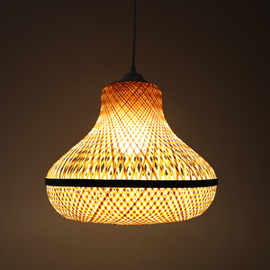 kens 进口竹编 复古风格 吊灯灯罩灯笼中式茶楼餐厅酒店 灯饰