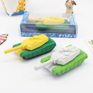 超大坦克橡皮汽车橡皮擦小学生男孩礼物可拆拼装小车橡皮学习文具