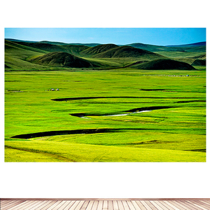 大草原风景画草地