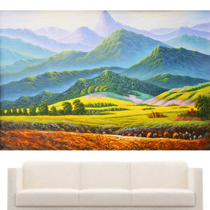 山画靠山墙贴