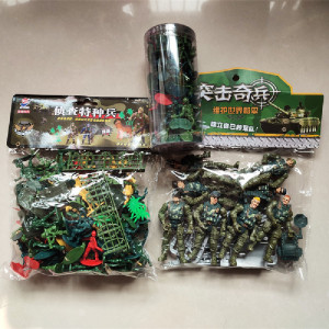 品牌袋兵人士兵解放军海陆空打仗对战男军事礼物软胶战斗模型玩具