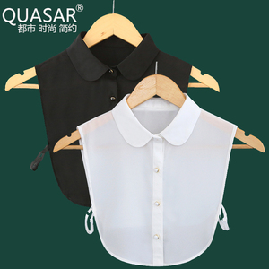 Quasar2018新款韩国衬衫假衣领女士百搭假领子春秋雪纺装饰衬衣