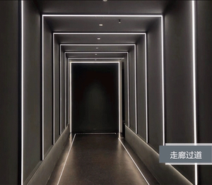 明装暗装线条射灯led硬灯条走廊过道楼梯灯铝槽线性灯造型装饰灯