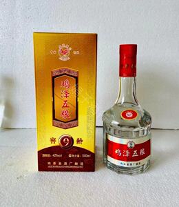 鸡泽五粮 窖龄9 浓香型白酒42度500ml纯粮酒 金鸡牌 整箱6瓶 包邮