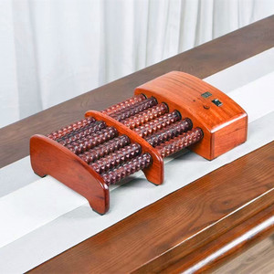 缅甸花梨实木脚底按摩器穴位指压板电动家用老年人保健器材养生