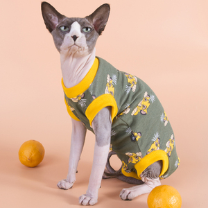 宠物及园艺 宠物服饰,配饰 猫猫服装 斯芬克斯图案衣服