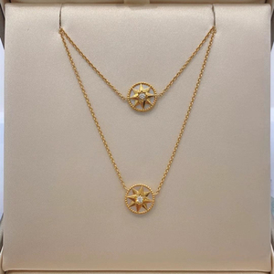 迪奥罗盘项链