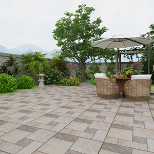 哑光大理石瓷砖灰色复古砖餐厅地砖庭院阳台防滑地板砖深色仿古砖