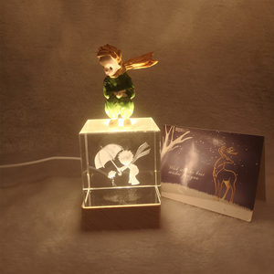 小夜灯水晶灯摆件小王子人偶玫瑰生日礼物治愈温暖用心有意义走心