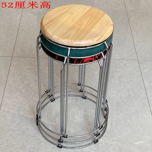 加高结实耐用圆凳子工厂车间专用凳子家用简易铁板凳商用叠放套凳
