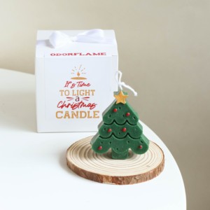 圣诞树香薰蜡烛姜饼人麋鹿礼盒套装圣诞节布置香氛伴手礼生日礼物