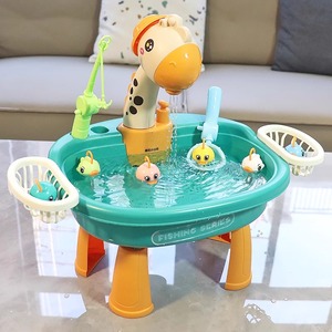 电动钓鱼桌玩具儿童戏水玩水神器宝宝1-3岁早教益智男孩女孩礼物4