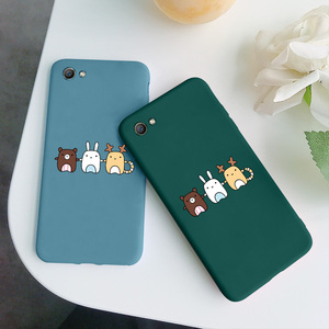 卡通小鹿oppo a59手机壳女a59s软硅胶a57简约a53防摔超薄网红男潮