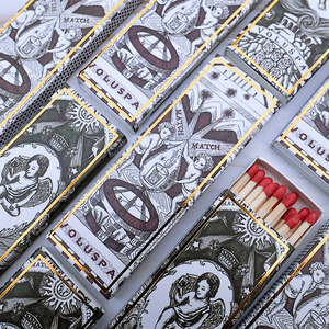 复古火柴盒无磷新古典艺术加长柄加长火柴红头香薰火柴
