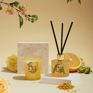 staygold瑜光桂花香薰蜡烛无火香熏礼盒礼物卧室香氛家用熏香摆件