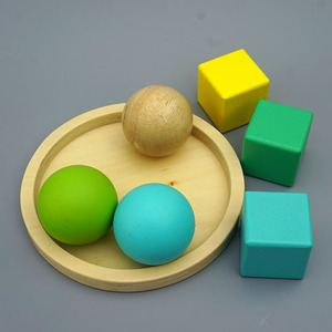 ins非常火的木球正方体宝宝积木高端大颗粒实心橡胶木木制小清新