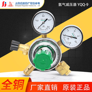 氢气减压器YQQ-9氢气表上海减压器厂氢气钢瓶减压阀稳压阀上减牌