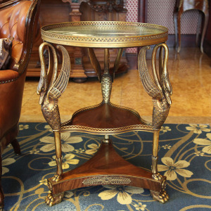欧洲进口西洋古董海外回流古董家具收藏品中式老家具茶几边几套几