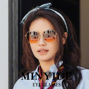 舒淇桃花坞同款眼镜大框显瘦明星墨镜女潮紫外线g家近视太阳眼镜