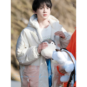 litlab潮牌左航同款背心熊棉袄外套男女情侣宽松可爱新年棉衣棉服