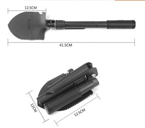 不锈钢铁铲子种花采集铲户外铁锹野营用具便携工兵铲式功能折叠铲