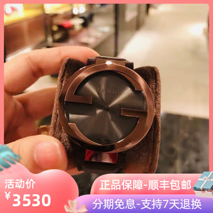 gucci/古驰手表女士全智贤同款双g情侣表古奇皮带腕表男 ya133504