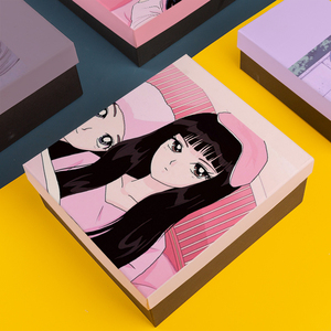 卡通动漫礼盒送女友少女心生日礼物盒放马克杯礼品盒鞋盒包装盒