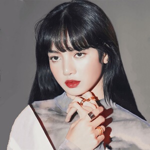 漫画刘海真发lisa假发片网红真人发丝一刀齐流海圆脸自然空气贴片