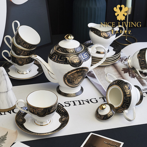 欧式高档骨瓷咖啡杯套装 西式茶杯组合 家用咖啡具正品包邮